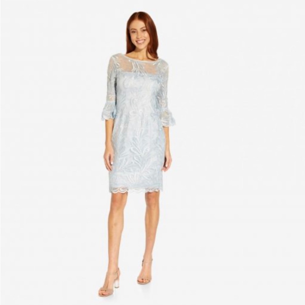 Adrianna Papell Sheath Dress in OPAL size 16
